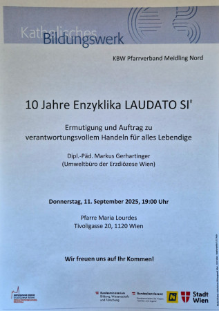 Vortrag 10 Jahre Enzyklika LAUDATO SI'