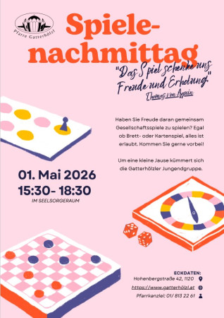Spielenachmittag 1. Mai 2026